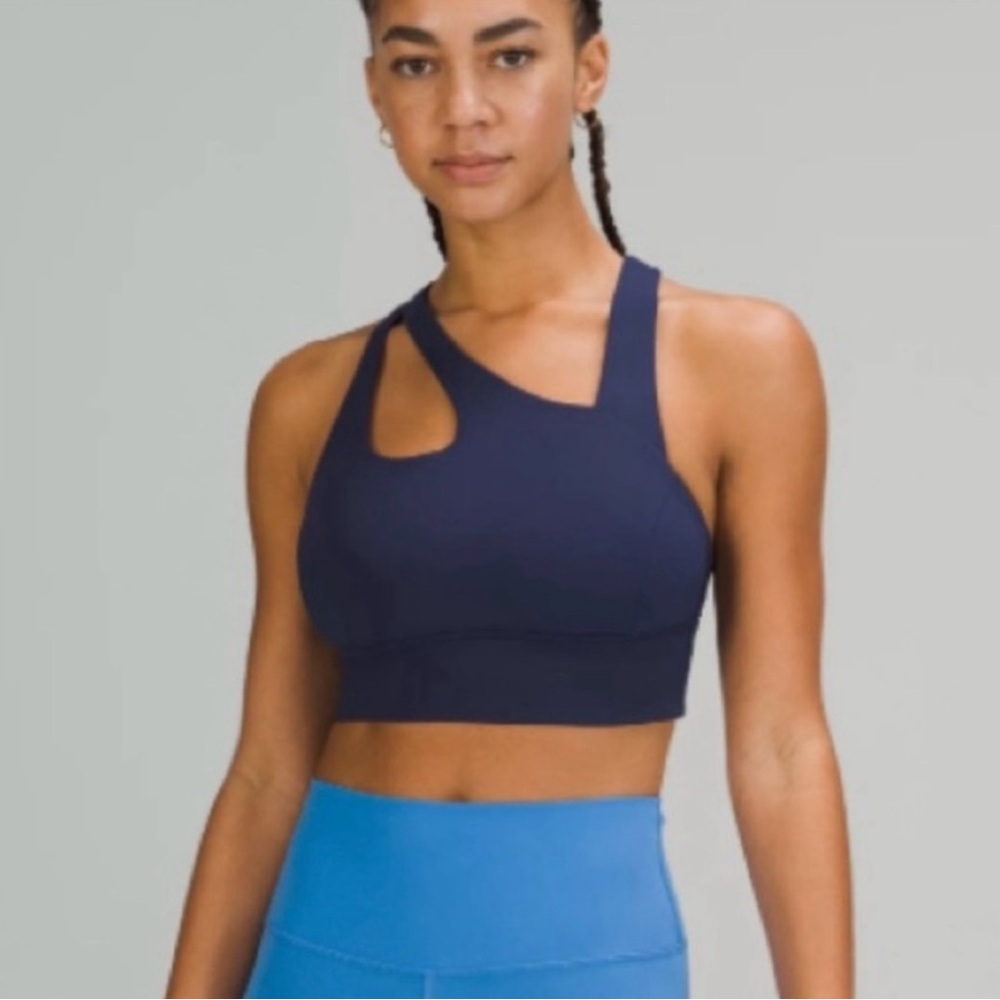 Lululemon Keyhole Blue Sports Bra Size 8